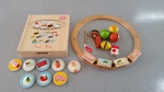 Sushi train and fruit and vegetable play set