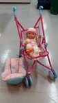 Doll and stroller set