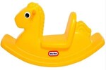 Yellow rocking horse