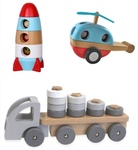 Magnetic stacking toys