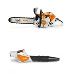 Stihl chainsaw and blower