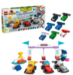 Duplo F1 team race cars & drivers
