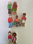 Wooden Block People Set No. 2
