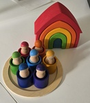 PRIDE - Rainbow Family & House Set