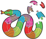 Aboriginal Snake Floor Puzzle - 20pc