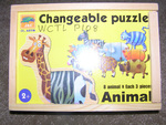 Changeable Animal Puzzle - 8 x 3pc