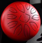 Hluru Steel Tongue Drum 6" 11-Note Leaves C Major