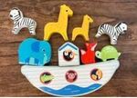 Wooden stacking boat "Noah's Ark"