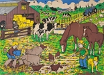 Farmyard Barn Floor Puzzle