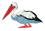 Large Wooden Floor Pelican Puzzle
