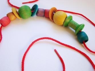 1631: Wooden Lacing Beads #2