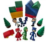 PJ Masks figurines with City Playset