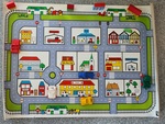 City playmat and vehicles