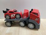 Red Racing Truck and Car