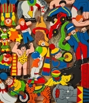 Wooden Circus Figures