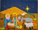 Nativity Fuzzy Felt