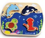 Ocean : Wooden chunky puzzle