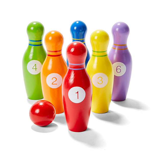 522: Wooden Bowling Set