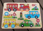 Vehicles and Signs Peg Puzzle