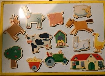 36: Farm Animal Magnet Set