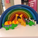 Sunset Rainbow and animals Set