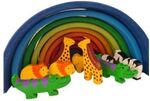 Sunset Rainbow and animals Set