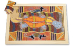 Aboriginal Style Puzzle - Platypus