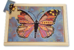 Aboriginal Style Puzzle - Butterfly