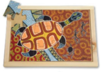 Aboriginal Style Puzzle - Turtle