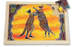 Aboriginal Style Puzzle - Kangaroo