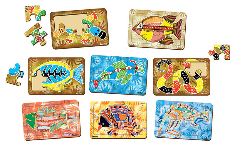 644: Aboriginal Art Tray Puzzles