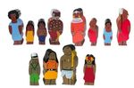Multicultural Wooden Family Sets - Traditional