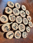 Wooden Number Logs