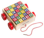 Wooden ABC/123 block cart