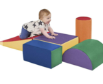 YOZZI Large Soft Foam Block Indoor Climb Crawl and Slide Safe Foam Play Set