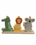 Crocodile, Lion, Koala Stacking Puzzle