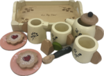 Wooden tea set