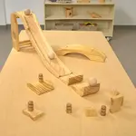 Wooden ball track