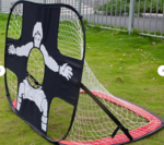 2365: 2 in 1 Pop up Kids Football Goal, Foldable Soccer Ball Target 