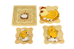 2500: Chicken Lifecycle 4 Layers Puzzle
